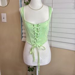 Green Corset Top 🪷