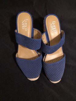 Franco Sarto Blue slip on (size 8.5)