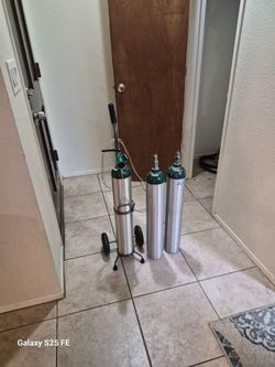 Oxygen bottles never used
