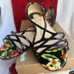 Christian Louboutin OLYDIA FLAT PATENT/CALF HAWAII, black ,size 38