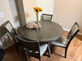 Sofa and dining table