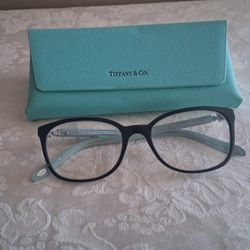 TIFFANY & CO EYEGLASSES TF21-B-51017 Black/Blue FULL RIM 53-17-140