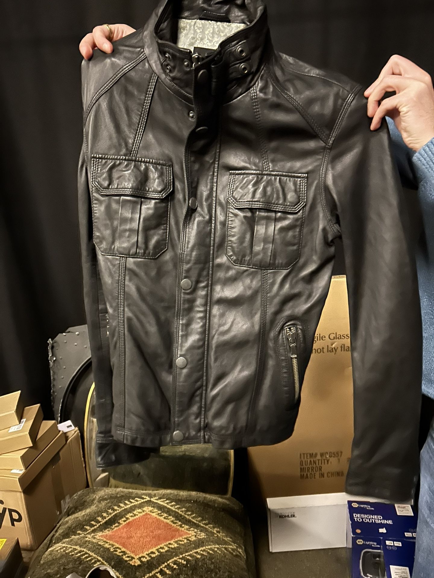 Men’s Ted Baker Leather Jacket Size 2