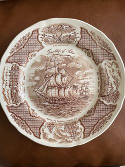 Vintage Alfred Meakin “Friendship of Salem” Plate