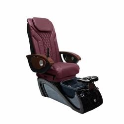 💅 New Alessi EX-R Spa Shiatsulogic Pedicure Chair – Black/Burgundy