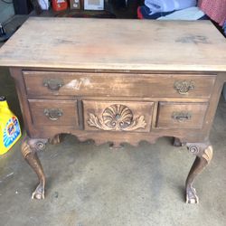 1950 Piece Of Furniture  Museum Reproduction  Original Plaque Inside Drawer  $120