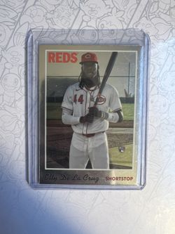 2024 Topps Chrome Lids Mitchell & Ness Elly De La Cruz RC Rookie Base Reds
