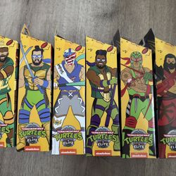 WWE elite complete set TMNT