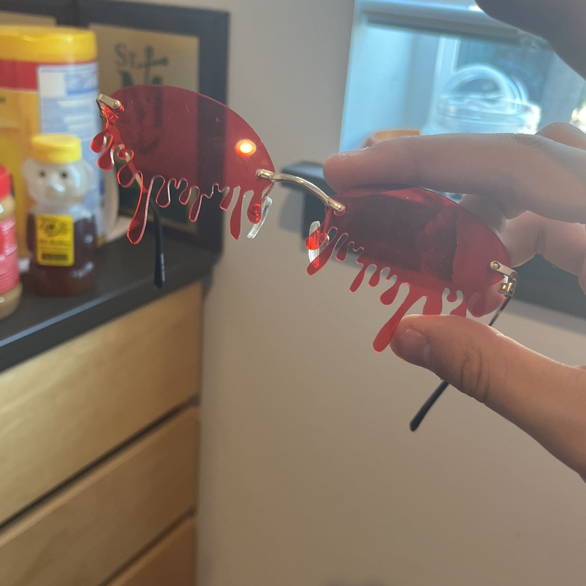 Red Drippy Shades