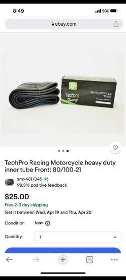 Techpro Heavy DutyTubes  19 And 21 Inch
