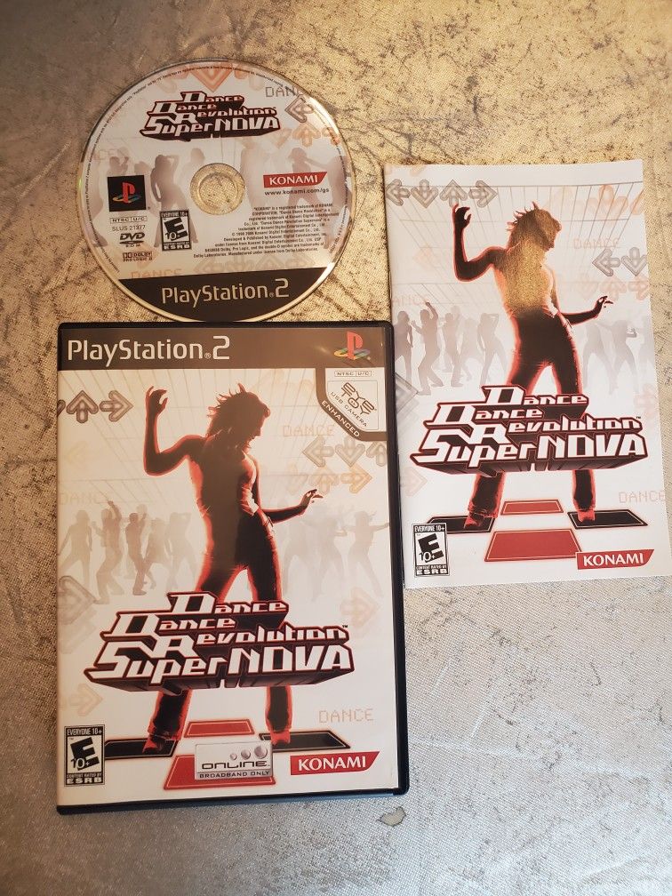 Dance Dance Revolution SuperNova (Sony PlayStation 2, 2006) video game CIB like new condition