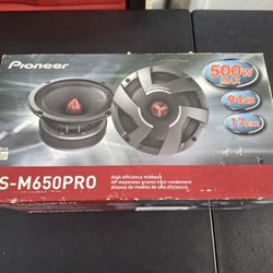 Pioneer 6.5 Pro 4 Ohm Speakers. Pair NEW 150.00 Pick Up Merced. LB Will Ignore 