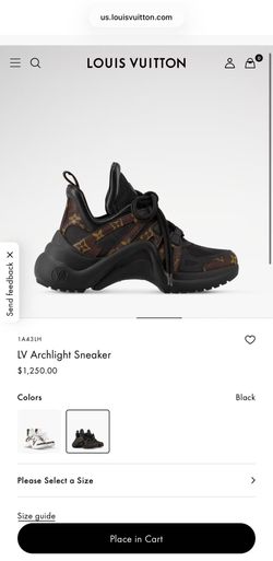 Louis Vuitton Archlight Sneakers – Black Monogram – Authentic