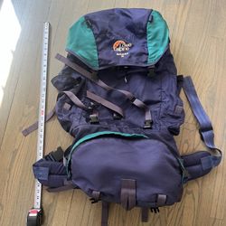 Lowe Alpine Backpacking Backpack Rucksack With Sleeping Bag