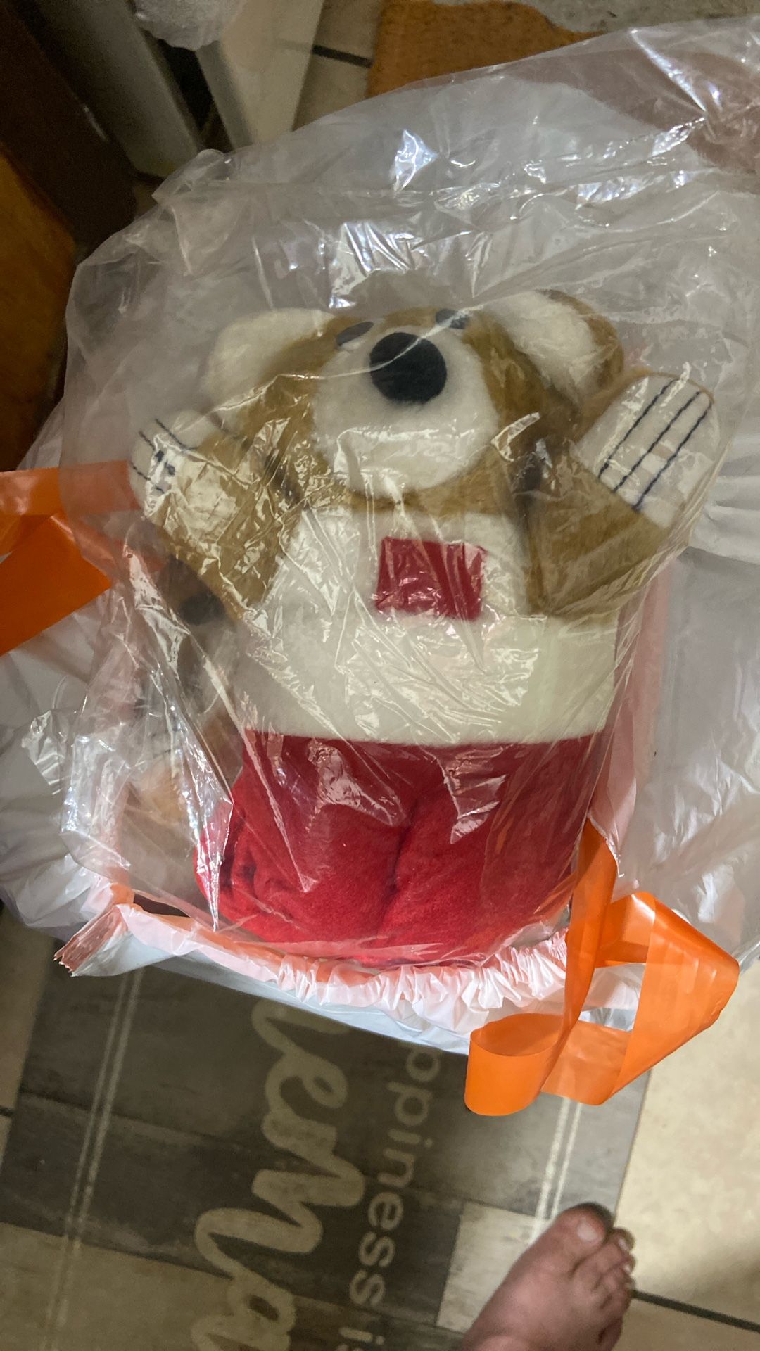 Brand New Teddy Holiday Bears In A Removable Stocking 