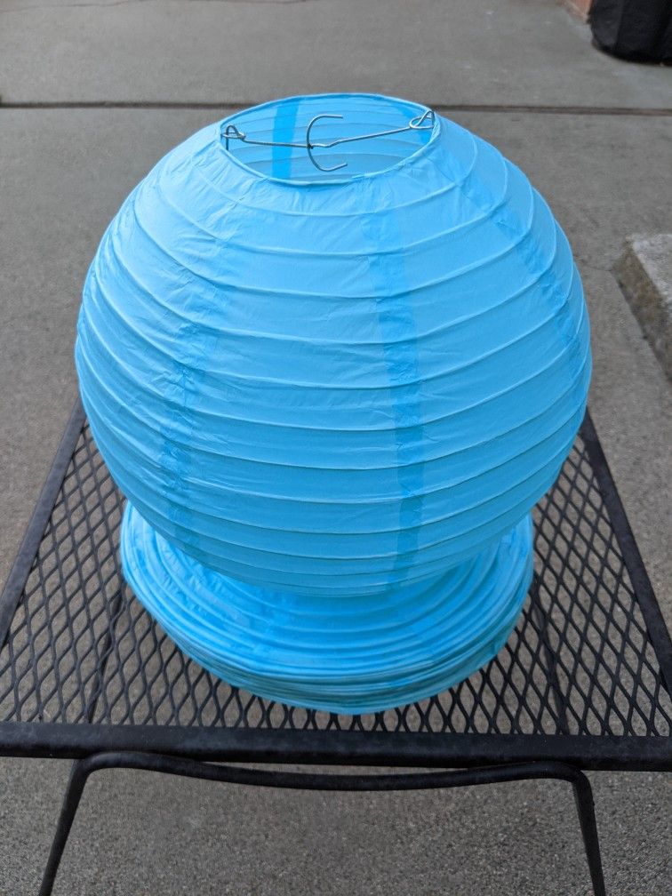 Blue Lanterns - Large and Medium 