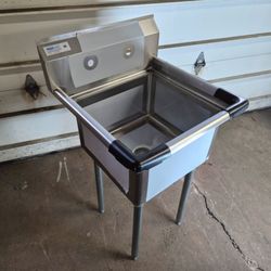 NEW Commercial NSF 1 Compartment Sink Prep Sink Veggie Sink Vegetable Sink Restaurant Food Service
New Never Installed Never Used