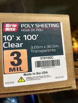 grip rite poly sheeting