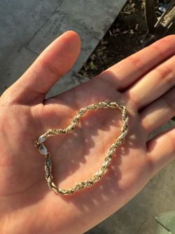 10K Gold Rope Bracelet