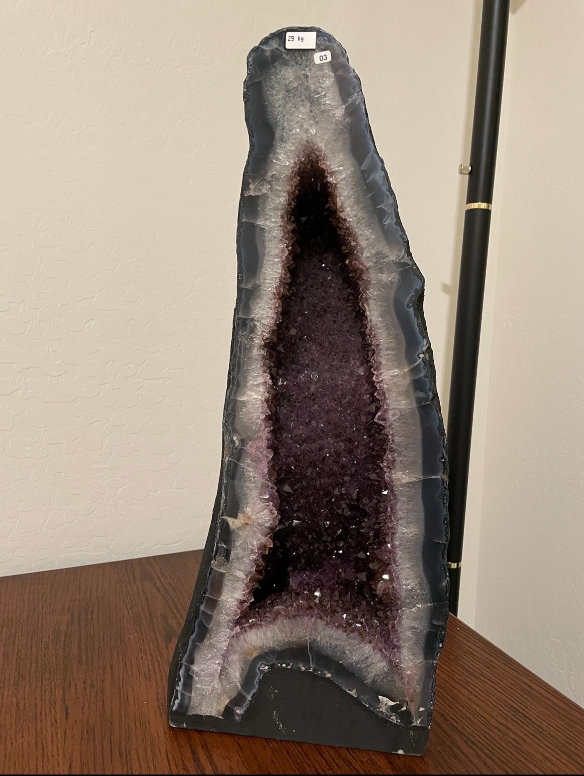 Large Amethyst Cathedral With Citrine