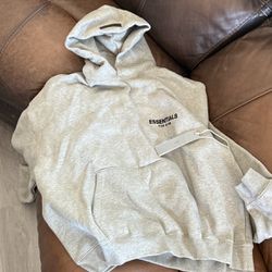 grey essential hoodie 