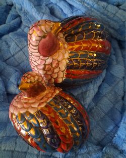 JC Penny Ceramic Quail Figurine Set of 2