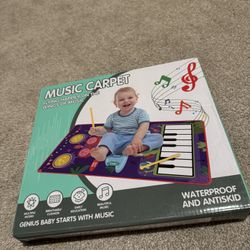 Kids Piano And Drums Mat - Missing Drumstick