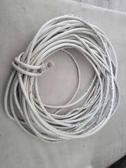White ethernet cable, 50ft