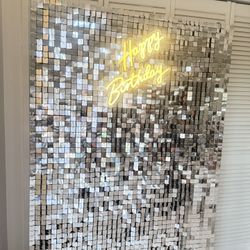 Silver Shimmer Wall 6x4 