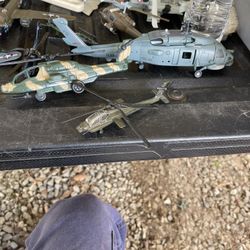 A Lot Of Military Planes And Helicopters Make Offer 