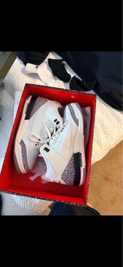 Air Jordan 3 White Cement Sneakers