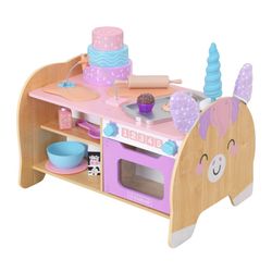 KidKraft Foody Friends: Baking Fun Unicorn Wooden Toddler Activity Set