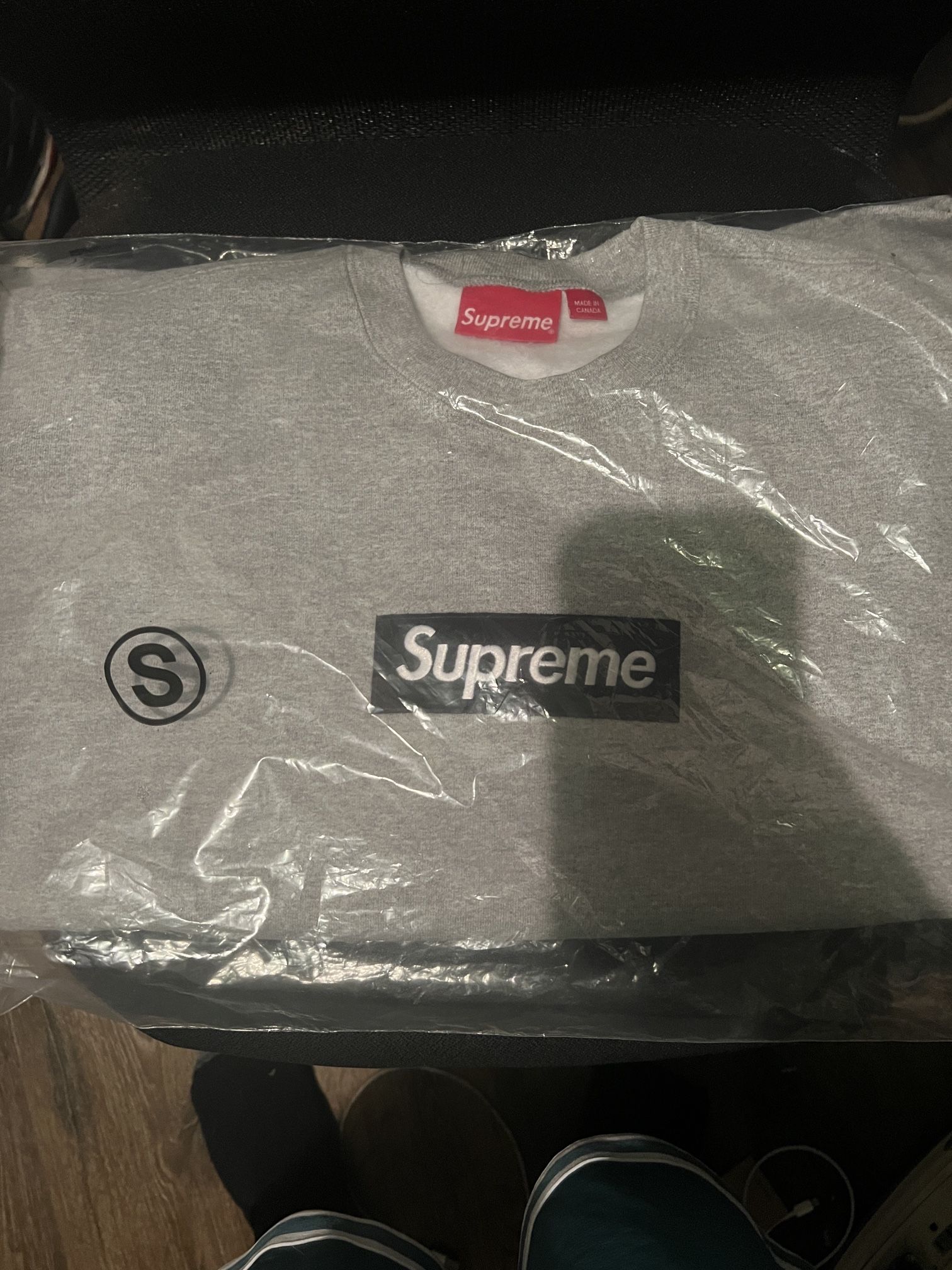 Supreme Box Logo Crewneck Grey
