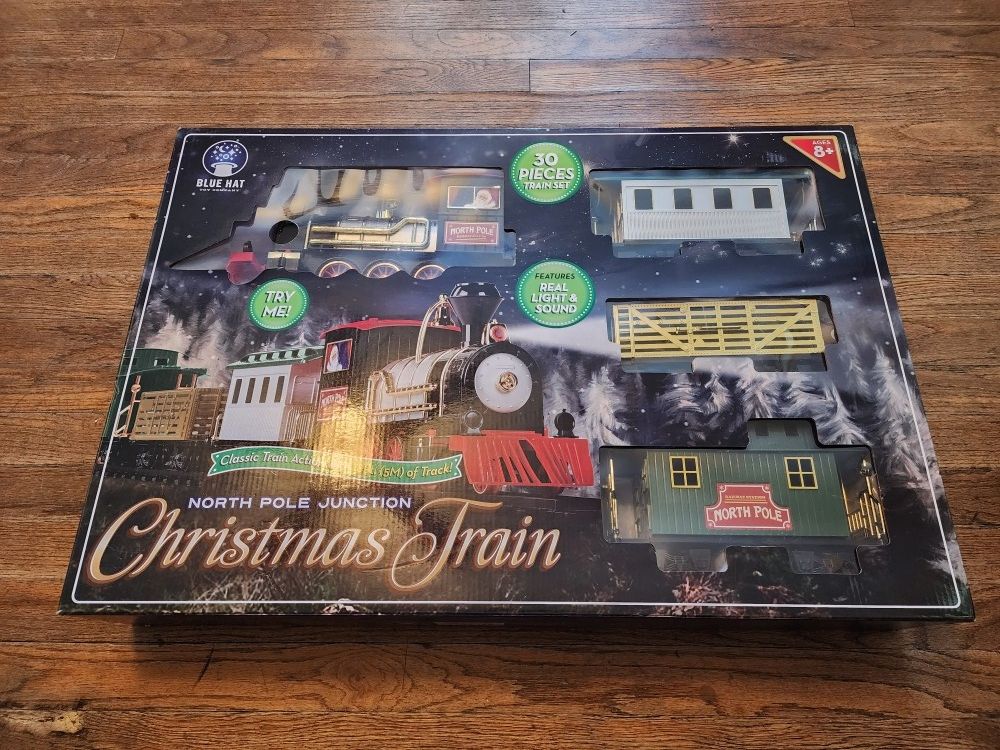 North pole junction christmas train set discount