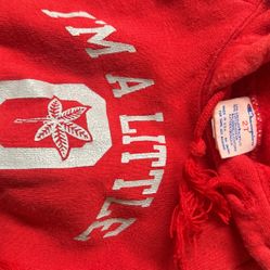 2T I’m A Little Buckeye Champion Red Sweatshirt Cotton 