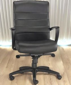Eurotech Manchester Mid-Back Black Executive Chair (Chrome Base) – From $250 📦 Florida