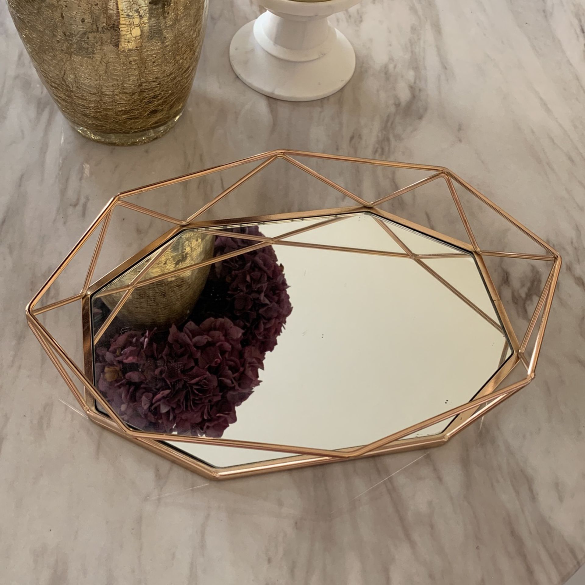 Mirrored Tray For Makeup/Perfumes 