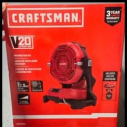 🔥NEW SEALED Craftsman 20V 3-Speed Outdoor Fan – Battery & Rapid Charger