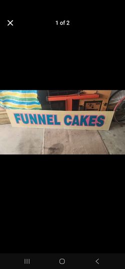 Funnel cake sign