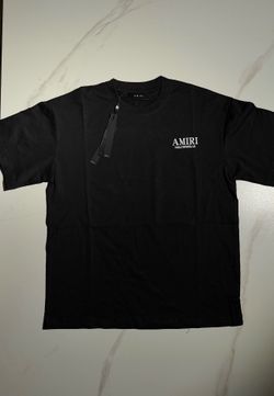 Black amiri t shirt