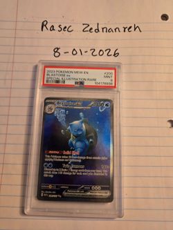 2023 BLASTOISE EX FULL ALT SIR ILLUSTRATION RARE 151 POKEMON PSA 9 MINT