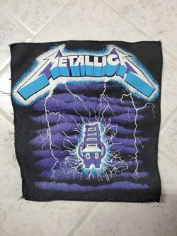 Vintage Metallica Ride The Lightning Patch For Denim Jacket