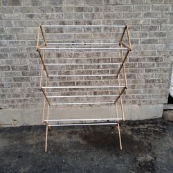 DGL Freestanding Wooden-Folding Clothes Drying Rack