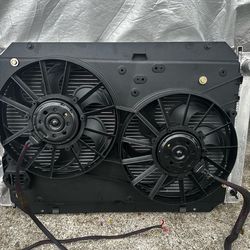 Mustang radiator & fan