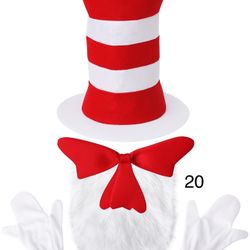 Dr Seuss Cat in the Hat Costume Hat 