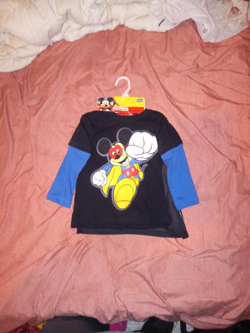 Mickey Mouse Boys Long Sleeve Shirt