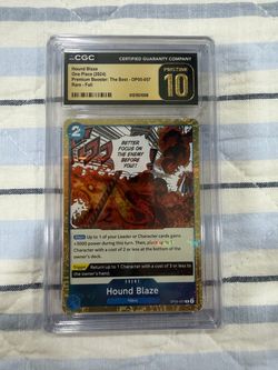 One Piece Card Game Hound Blaze OP05-057 CGC 10 Pristine