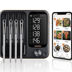 Inkbird 4-Probe Wireless Meat Thermometer BBQ WiFi Bluetooth 5.3