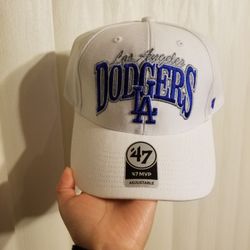 '47 Brand MVP Los Angeles Dodgers White & Blue Snapback Hat