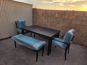 Outdoor Patio Dining Set with Cushions